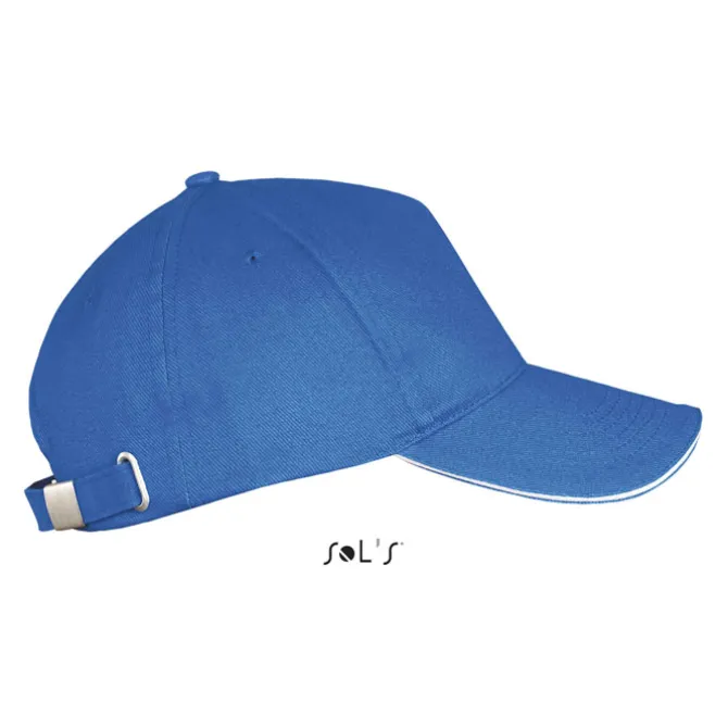 LONG BEACH Czapka 5 pan. / Królewski Niebieski/biały S00594-RW-M