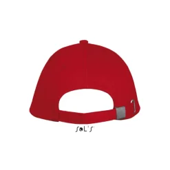 LONG BEACH Czapka 5 pan. / Rojo/Blanco S00594-RE-M