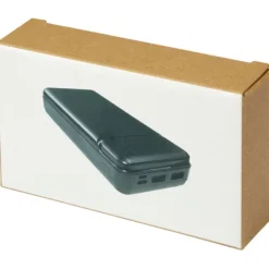 Loop powerbank o pojemności 20 000 mAh z tworzyw sztucznych pochodzących z recyklingu / Czarny 12432290