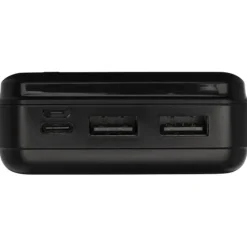 Loop powerbank o pojemności 20 000 mAh z tworzyw sztucznych pochodzących z recyklingu / Czarny 12432290