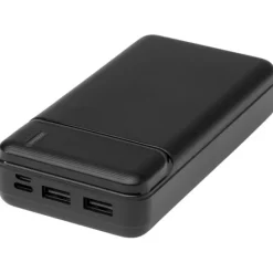 Loop powerbank o pojemności 20 000 mAh z tworzyw sztucznych pochodzących z recyklingu / Czarny 12432290