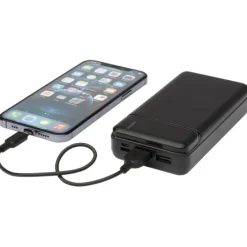 Loop powerbank o pojemności 20 000 mAh z tworzyw sztucznych pochodzących z recyklingu / Czarny 12432290