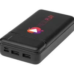 Loop powerbank o pojemności 20 000 mAh z tworzyw sztucznych pochodzących z recyklingu / Czarny 12432290