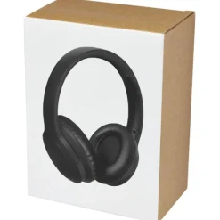 Loop słuchawki Bluetooth® z tworzyw sztucznych pochodzących z recyklingu / Czarny 12429690