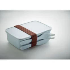 Lunchbox ze sztućcami / Błękitny MO6254-66