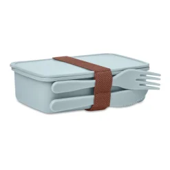 Lunchbox ze sztućcami / Błękitny MO6254-66