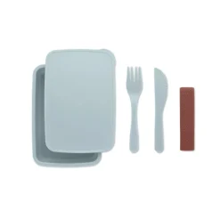 Lunchbox ze sztućcami / Błękitny MO6254-66