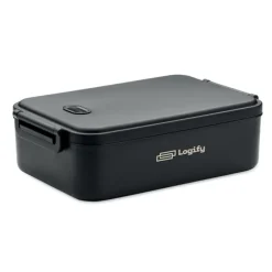 Lunch box z PP z rec. 2200 ml / Czarny MO2290-03