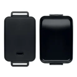 Lunch box z PP z rec. 2200 ml / Czarny MO2290-03