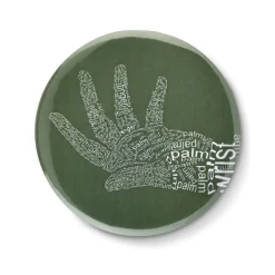 Lusterko button / Srebrny mat MO9335-16