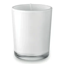 Mała szklana świeca / Biały MO9030-06