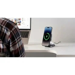 Magnetyczna ładowarka bezprzewodowa 15W Aukey / Grafitowy VAM11-15