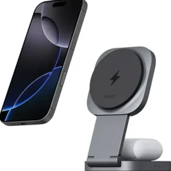 Magnetyczna ładowarka bezprzewodowa 15W Aukey / Grafitowy VAM11-15