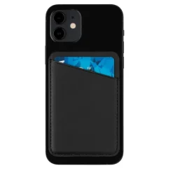 Magnetyczne etui na kartę kredytową do telefonu iPhone 12 / Czarny P820.751
