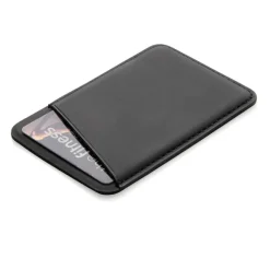 Magnetyczne etui na kartę kredytową do telefonu iPhone 12 / Czarny P820.751