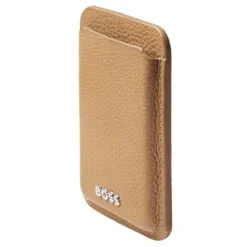 Magnetyczne etui na karty do smartfona Magnet Mobile Classic Grained Camel / Camel HLJ416X
