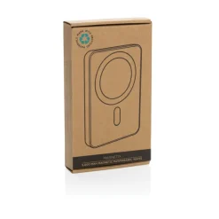 Magnetyczny bezprzewodowy power bank 5000 mAh Magnetix / Biały P322.403