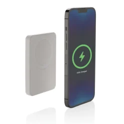 Magnetyczny bezprzewodowy power bank 5000 mAh Magnetix / Biały P322.403