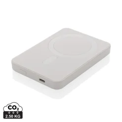 Magnetyczny bezprzewodowy power bank 5000 mAh Magnetix / Biały P322.403