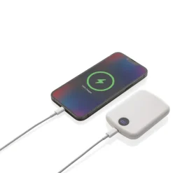 Magnetyczny bezprzewodowy power bank 5000 mAh MagBoost / Biały P322.413
