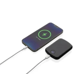 Magnetyczny bezprzewodowy power bank 5000 mAh MagBoost / Czarny P322.411