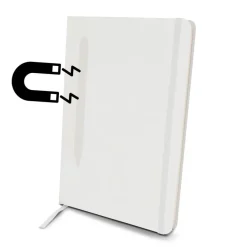 Magnetyczny notatnik A5 | Aurora / Biały V0908-02