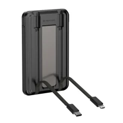 Magnetyczny power bank 5000 mAh Urban Vitamin Redwood / Czarny P322.7101