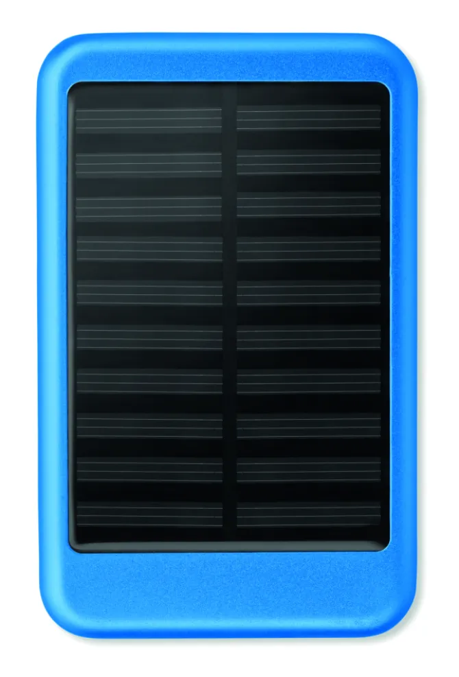 4000 mAH POWERBANK słoneczna / Niebieski MO9075-37