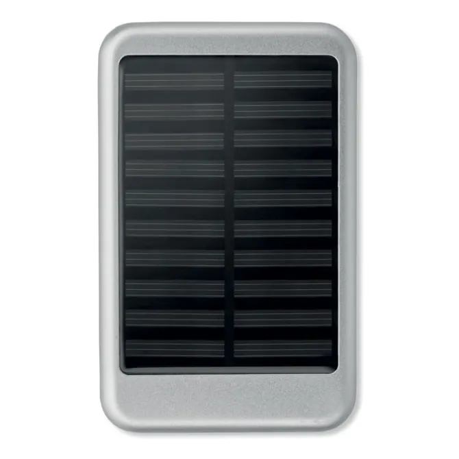 4000 mAH POWERBANK słoneczna / Srebrny mat MO9075-16