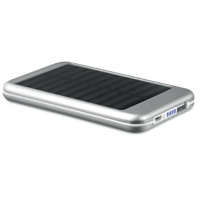 4000 mAH POWERBANK słoneczna / Srebrny mat MO9075-16