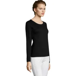 MAJESTIC Damski T-SHIRT 150 / Deep black S11425-DB-XXL