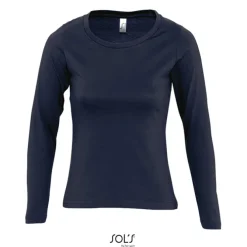 MAJESTIC Damski T-SHIRT 150 / Granatowy S11425-NY-M
