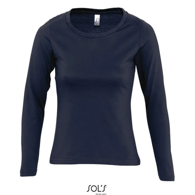 MAJESTIC Damski T-SHIRT 150 / Granatowy S11425-NY-M