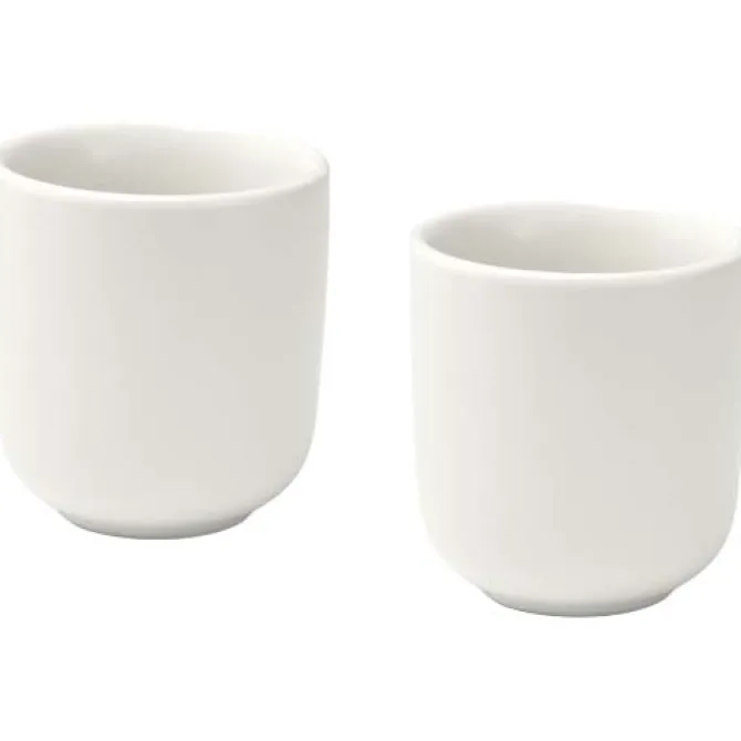 Male filiżanki ceramiczne do espresso o pojemności 90 ml - zestaw 2 sztuk / Biały 12639701