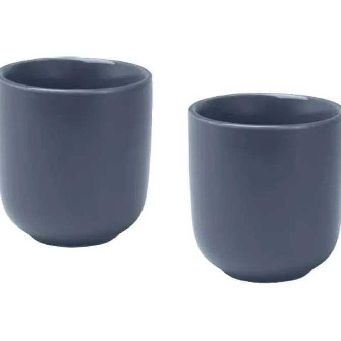 Male filiżanki ceramiczne do espresso o pojemności 90 ml - zestaw 2 sztuk / Hale Blue 12639755