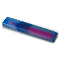 Marker z plastiku z recyklingu / Niebieski / różowy LT81286-N1176