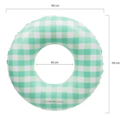 Materac do pływania koło donut / Zielony OGFL003-33