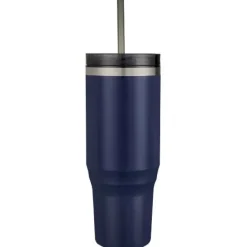 Melbourne kubek ze słomką z certyfikatem RCS 1200 ml / Granatowy 10080155
