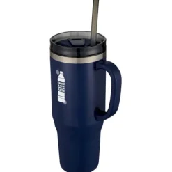 Melbourne kubek ze słomką z certyfikatem RCS 1200 ml / Granatowy 10080155