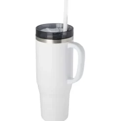 Melbourne kubek ze słomką z certyfikatem RCS 1200 ml / Fioletowy 10080137
