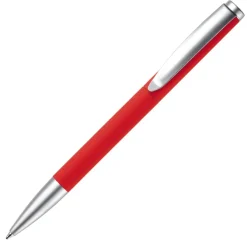 Metalowy długopis Modena miękki dotyk / Czerwony LT87762-N0021