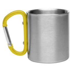 Metalowy kubek 210 ml z karabińczykiem | Easton / Niebieski V8437-11