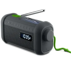 MH-08 | Muse radio, głośnik bluetooth z baterią słoneczną i mechanizmem wiatrowym / Czarny LT55019-N0002