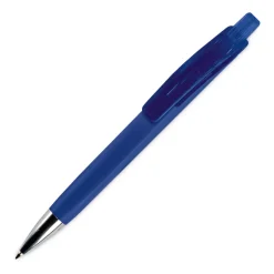 Miękki w dotyku długopis Riva / Ciemnoniebieski LT80836-N0010