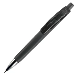 Miękki w dotyku długopis Riva / Czarny LT80836-N0002