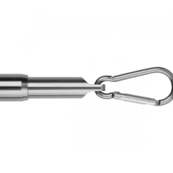 Mini latarka z aluminium z recyklingu BERGAMO / Szary 529307