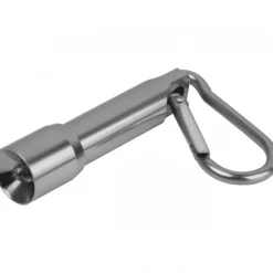 Mini latarka z aluminium z recyklingu BERGAMO / Szary 529307
