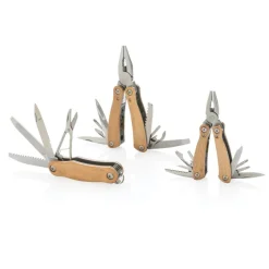 Mini narzędzie wielofunkcyjne, 12 el. / Brązowy P221.379