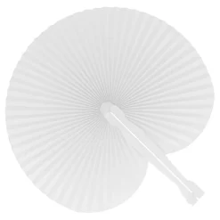 Mini składany wachlarz ręczny / Biały LT90526-N0001