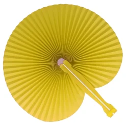 Mini składany wachlarz ręczny / żółty LT90526-N0041